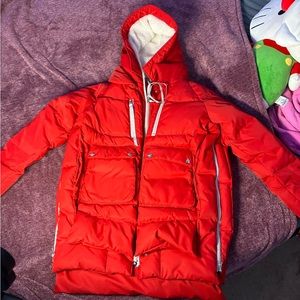 OROLAY X OLAY limited edition red puffer coat